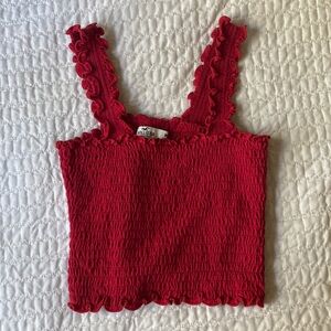 red hollister tanktop